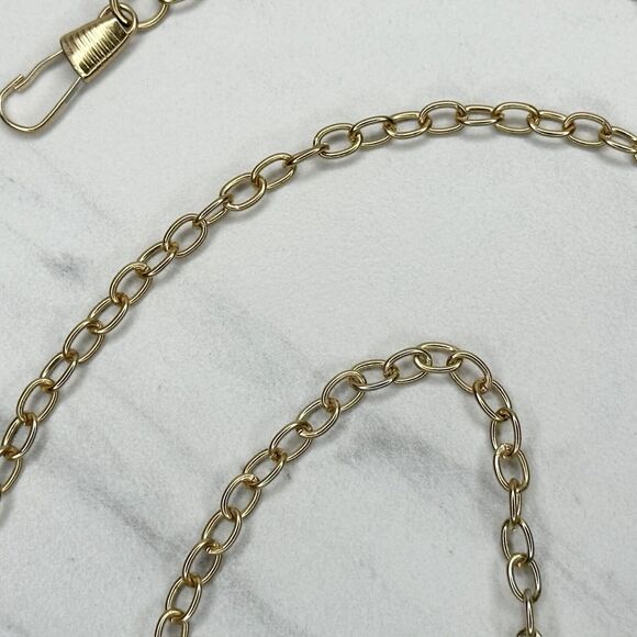 Skinny Dainty Gold Tone Chain Link Purse Handbag Bag Replacement Strap - Picture 8 of 14